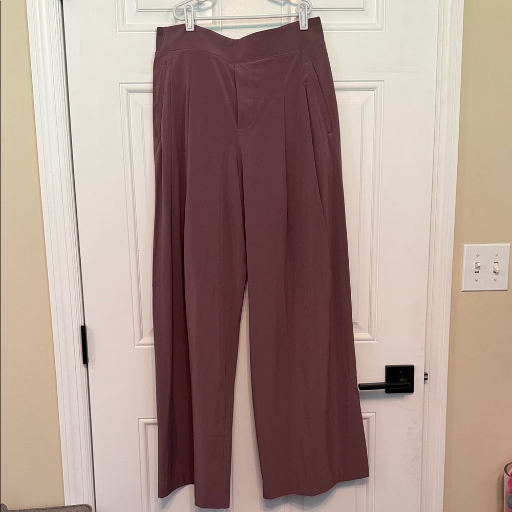 Athleta Mauve Wide Leg Pants